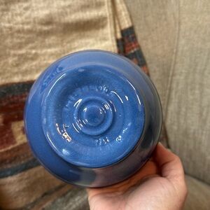 VTG Metlox blue small deep bowl pottery